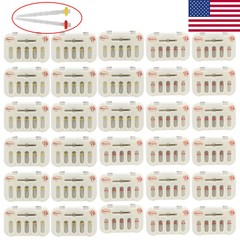 Dental Fiber Post Resin Screw Thread Quartz Drills Yellow/Red USPS CEFDA