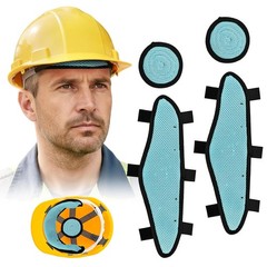 Hard Hat Top Pads and Sweatbands for Safety Helmet, Washable Cooling Liner