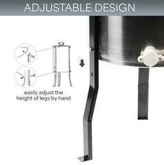 Scratch & Dent Four 4/8 Frame Stainless Steel Bee Honey Extractor BEE-V004B