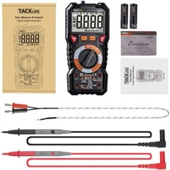 TACKLIFE DM01M Digital Multimeter,TRMS 6000 Counts Multimeter w/ Backlights LCD