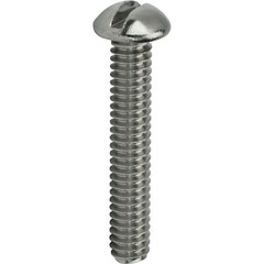 1/4-20 Round Head Machine Screws Slotted Drive Stainless Steel All Lengths
