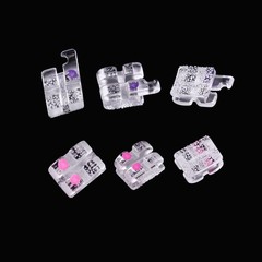 Dental Orthodontic Monocrystalline Sapphire Ceramic Brackets Roth/MBT .022/018