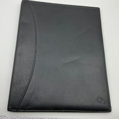 Vintage Franklin Covey Folder Folio Top Grain Verona Leather Black 1996
