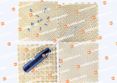 0.6mm Titanium Mesh Plates 100x100mm 4 Pcs with Cross Screws 65 Pcs