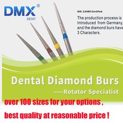 Dental Fresas de diamante Bur Fit High Speed Handpiece Friction Grip 5Pcs/Pk FDA