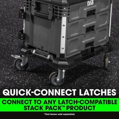Flex FS1701 Stack Pack Dolly 250 lb Capacity with 360 Casters – Brand New