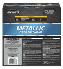 RockSolid Metallic Floor Coating Kit, Amaretto, High Gloss, 80 Oz – 299741