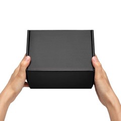 7x5x4 Inches Black Shipping Boxes 25 Pack – Corrugated Cardboard Mailing Box for