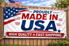 Custom Banner 21×48 Personalized Vinyl Banner Business Party Sign Made in USA