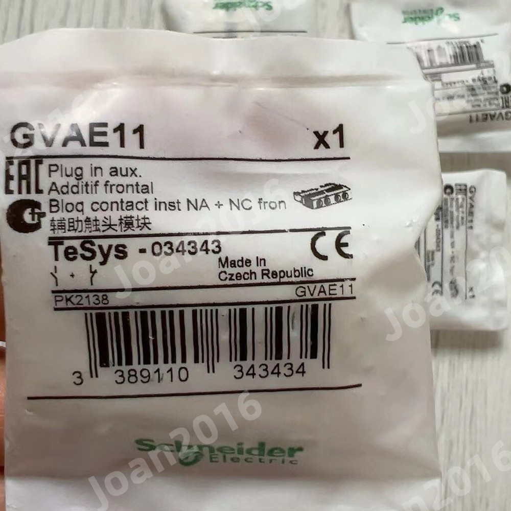10PCS SCHNEIDER NEW GVAE11 TeSys GV2 & GV3 – auxiliary contact – 1 NO + 1 NC