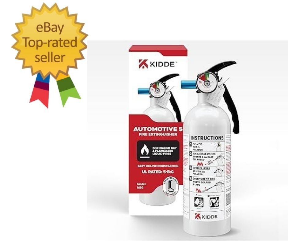 Fire Extinguisher for Vehicles Cars Trucks Single-Use 5BC ‎3.2 pounds