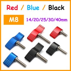 M8 Clamping Thumb Screw Wing Knob Hand Grip Bolt Aluminum Alloy & Stainless