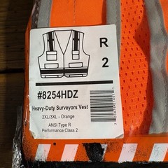 Ergodyne GloWear Safety Vest 2XL/3XL 8254HDZ Hi Visible Sleeveless ANSI Class R2