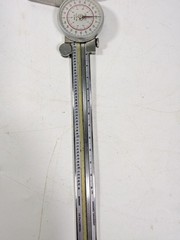 Helios Fowler 52-030-006 .001 Dial Caliper 6.5″ Stainless Steel WORKING F153 Ger