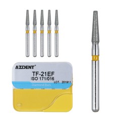 AZDENT 100pcs Dental Diamond Burs Drill For High Speed Handpiece Medium FG 1.6mm