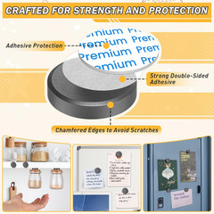 20pack Magnets for Crafts with Adhesive Backing, Round Disc Magnets Strong Stick