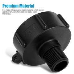 2x IBC Tote Water Tank Adapter 2″ for Garden Hose Drain Plug Connector Easy Use