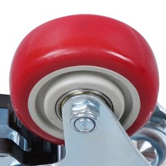 4 Pcs With Brake 360 Degree Heavy Duty Swivel Caster Wheels 3 Inch Plate