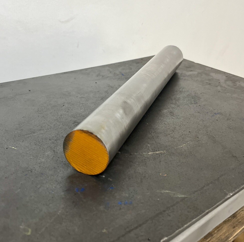 52100 Steel Round Bar – Cold Finished Annealed – 1.5″ Dia x 12″ Long – Oversized