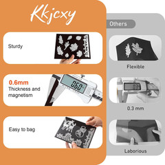 20Pcs Magnetic Sheets for Dies Storage, with Rubber Magnet Sheet, Die Cut Storag
