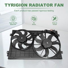 Radiator Cooling Fan Assembly for Jetta Golf Beetle 2010-2017 1K0959455DG