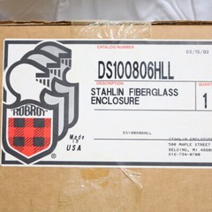 Stahlin Electrical Fiberglass Enclosure Box DiamondShield DS100806HLL 10x8x6