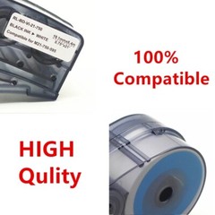 10PK Label Cartridge For BRADY M21-750-499 19.1mm BMP21 Plus Black/White 3/4’‘