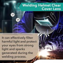 28Pcs 3350 Series Welding Helmet Lens 3.7 x 3.5 x .04, 4.5 x 5.25 x .04 | Com…
