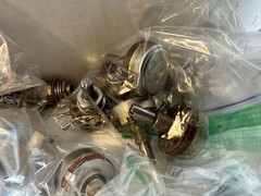 Switches and Knobs Lot – Almost 4 Pounds of Small Parts – Ohmite / Leviton +