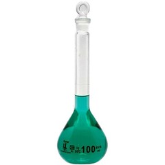 100ml Volumetric Flask, 3.3 Boro Glass, Class A, Ground Stopper (Case of 12)