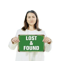 Lost And Found Street Sign If Lost Return Here Durable Perfect for Lobbies