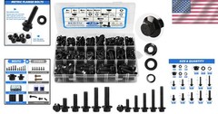 M6-M10 Metric Flange Bolt Assortment – 280 Pieces for Automotive & DIY Projects