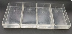 4 Hard Plastic Replacement Drawers 20-501 Plastic Drawers