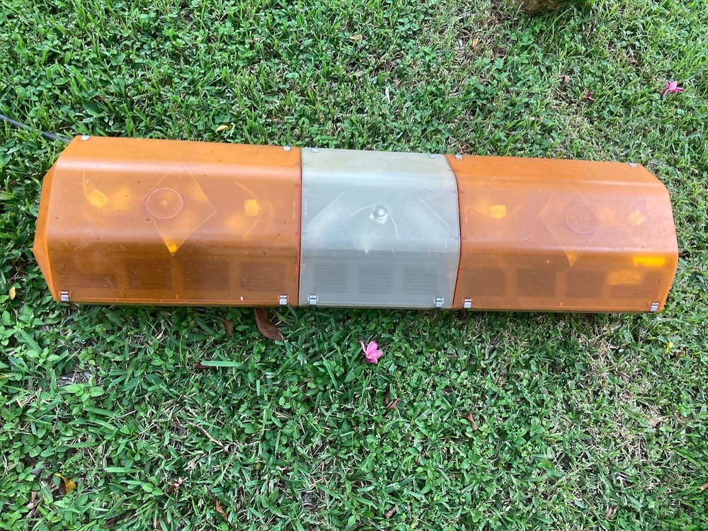 Amber White Halogen Tow Light, 47 Inch Long, Public Safety Equipment