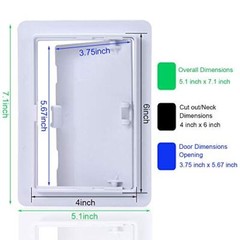 Polystyrene Plumbing Access Panel Drywall Access Door with Removable Hinged Door