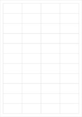 Amazon FBA 44-UP Labels White 48.5 x 25.4 mm on A4 – 100 Sheets – 4400 Labels