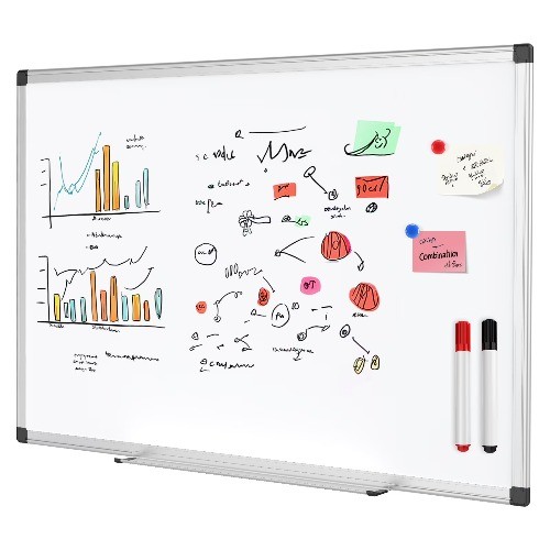 36 X 24 inches Magnetic Dry Erase Board with Aluminum Frame, Whiteboard