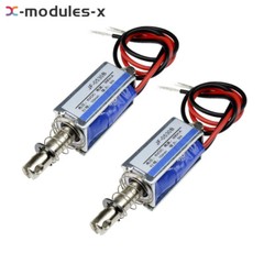 1-10PCS DC 6V 300mA 5N/10mm JF-0530B Pull Push Type DC Solenoid ElectroMagnet
