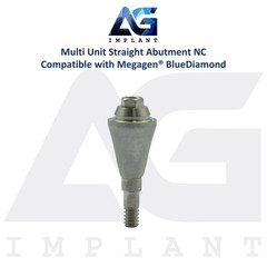 5 Straight Multi Unit Prosthetic NC X-FIT Megagen® BlueDiamond Compatible 4.8mm