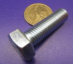 Tap Bolt, FT, 8.8 Zinc Plated Metric, M12 x 1.50 x 40 mm Length, 25 Pc