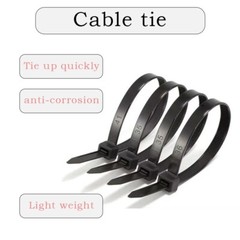 Self-locking nylon cable ties 18 inches, suitable for both indoor and outdoor
