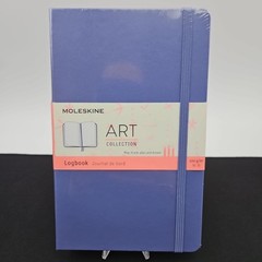 Moleskin Dotted Journal Logbook Lavender Hardcover 160pgs Art Collection New