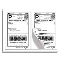 Labels 8.5×5.5 ( 4000 ) Premium Shipping Labels 8.5×5.5 Half-Sheet Self Adhesive