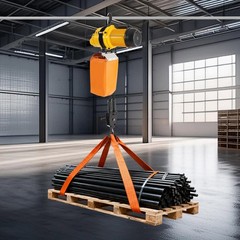 Electric Chain Hoist Single Phase Crane Hoist 2200 lbs Load 10 ft Lifting 1300W