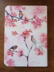 Peter Pauper Press Pink Floral Cherry Blossom Journal Birds 2024