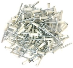 100 3/16″ Small Head White Painted Aluminum Exploding Pop Rivets #1282
