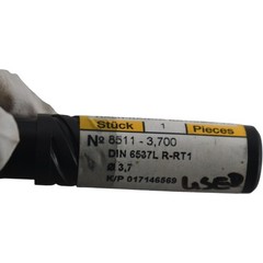 Guhring 8511-3.7000 3.7mm Carbide Coolant Through Drill Bit