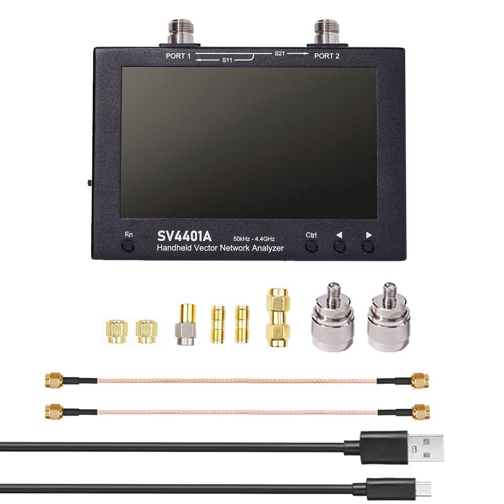 SV4401A 7 inch IPS Touch LCD 50KHz ~4.4GHz Vector Network Analyzer HF VHF j