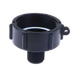 275 330 Gallon IBC Tote Adapter Garden Hose 2 NPT (NPS) Fine Thread To 3/4 Male