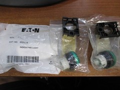 (3) EATON M22-L-G Green Indicating Pilot Light M22 L G G 22M